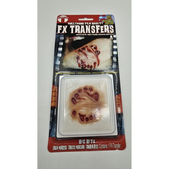 Halloween Costume 3D FX Transfers ~ Big Bite ~ Latex Free ~ No Glue Needed - Picture 1 of 4